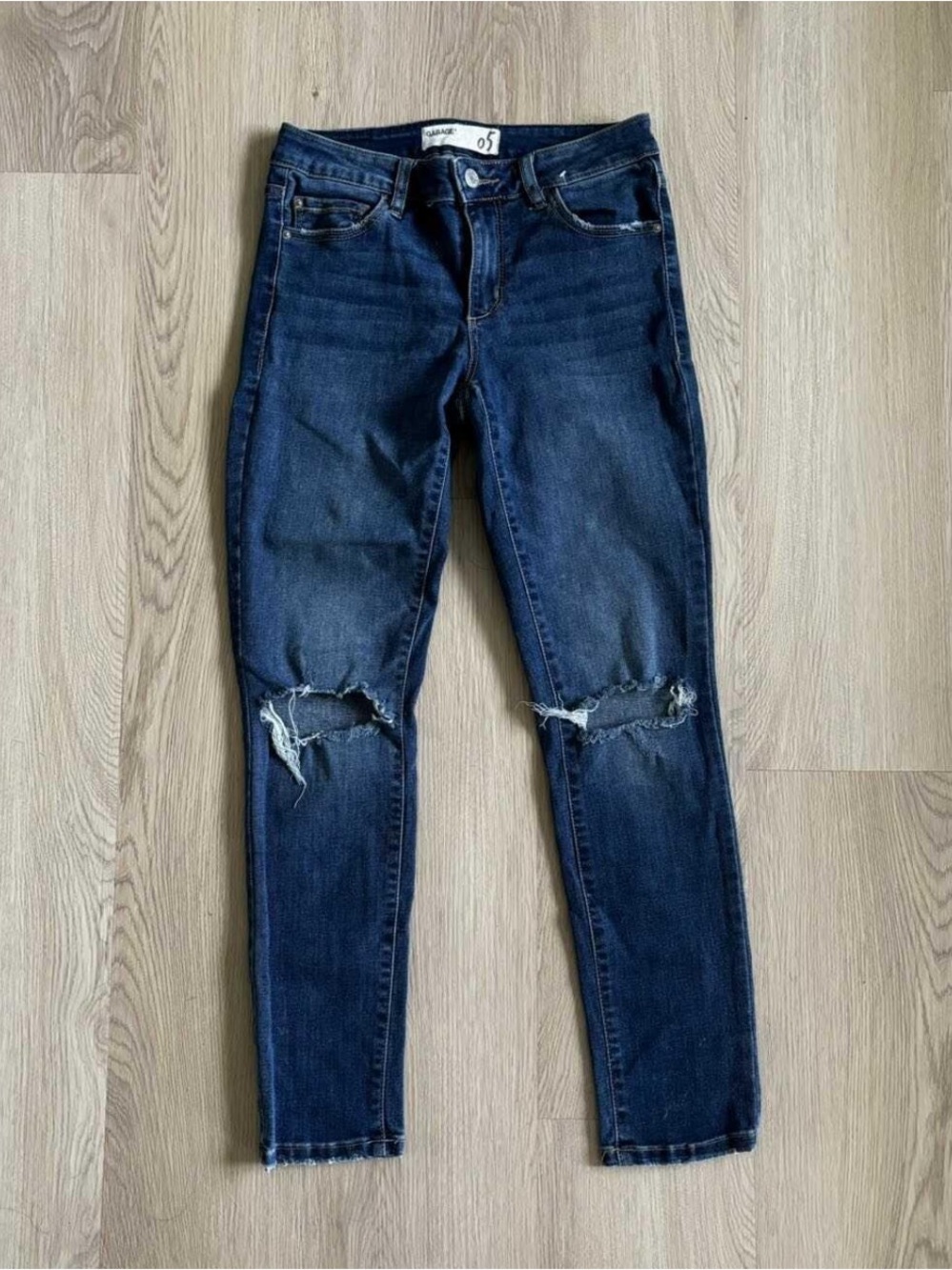 Garage Distressed Skinny Jeans
